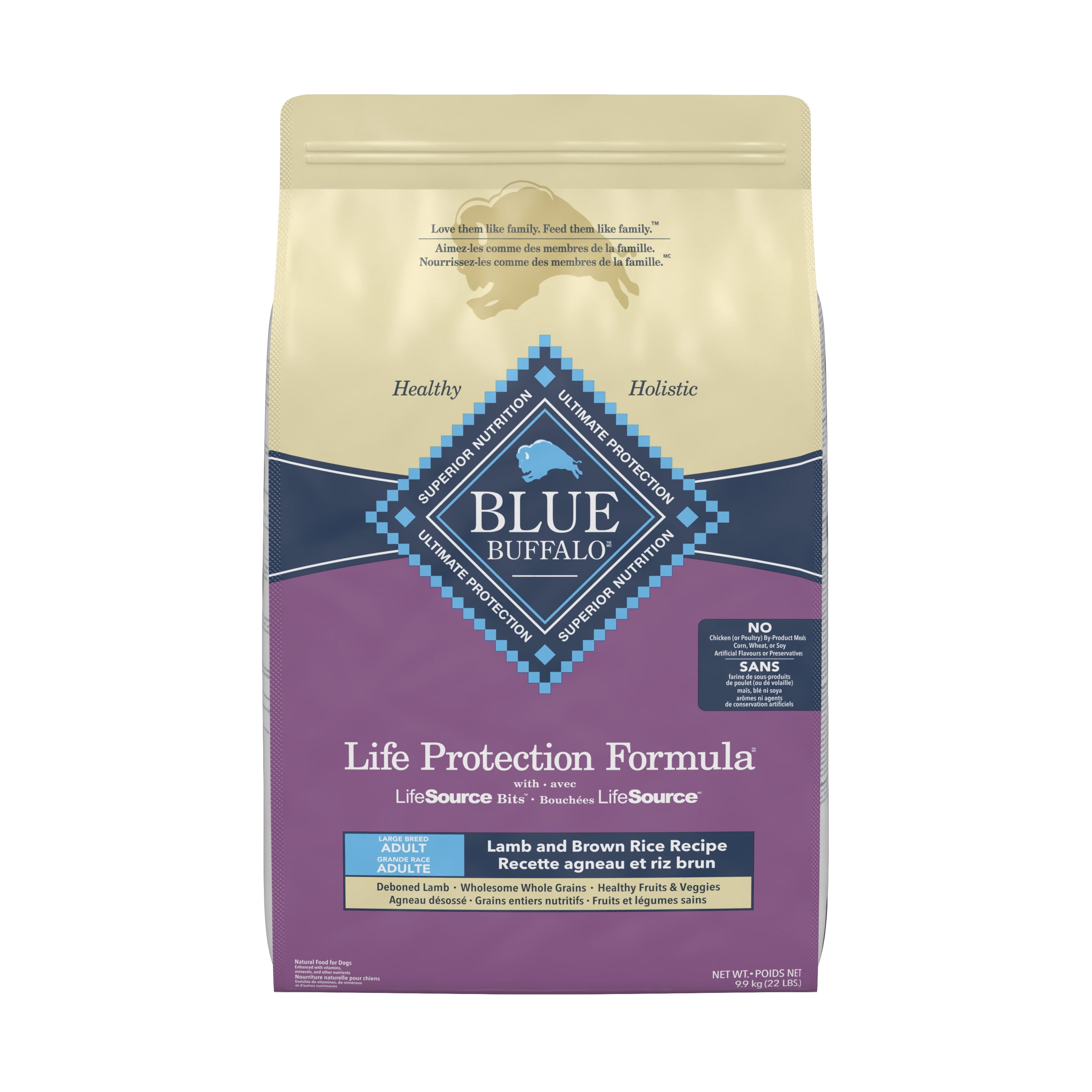 BLUE Life Protection Formula Large Breed Adult Lamb & Brown Rice Dry Dog Food 10kg