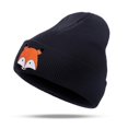 thumbnail image 1 of Tuque Tricotée pour Bébé en Coton Doux Renard Bonnet Extensible Bonnet Chaud pour Nourrisson, 1 of 3