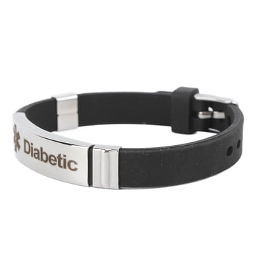 Alert ID Wristband,Diabetes Medical Alert Bracelet Medical Alert Bracelet Diabetes Medical Alert Bracelet Exceptional Craftsmanship