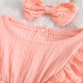 thumbnail image 4 of Bébé bébé Filles Tenues Manches Longues Volant une Ligne Robe Mignonne Vêtements 2 Pièces Ensemble, 4 of 8
