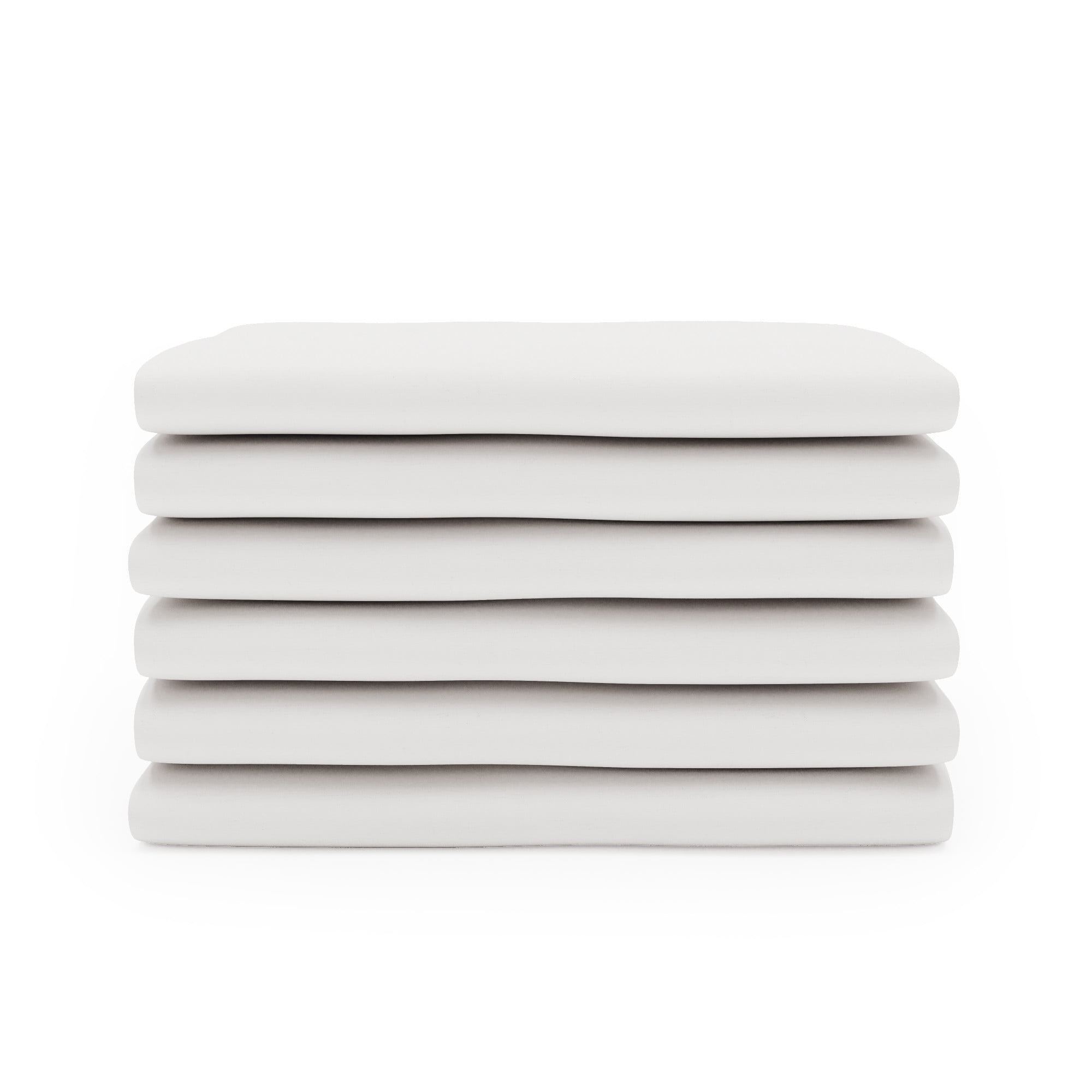 Foundations SafeFit Play Yard Envelope Sheets, White, 6-Pack