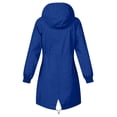 thumbnail image 3 of Mgmyaa Imperméable Long pour Femme, Manteau de Pluie Léger à Capuche, Coupe-Vent, Trench, Randonnée Plein Air, 3 of 6