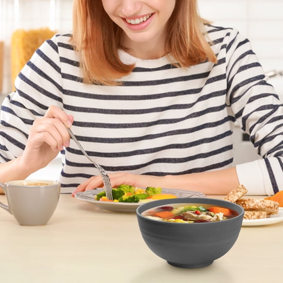 Birdeem Large Microwave and Dishwasher Safe Bowl,Wheat Straw Cereal Bowl for Soup and Salad,Unbreakable and Stackable Dinnerware for Everyday Use