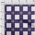 thumbnail image 1 of oneOone Viscose Jersey Fabric Check Ikat Print Fabric By The Yard 60 Inch Wide, 1 of 5