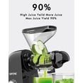 thumbnail image 3 of SiFENE 100W Cold Press Juicer Machine, Compact Single Serve Slow Masticating Juicer for Vegetable and Fruit, Easy to Clean, Black, 3 of 8