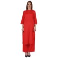 thumbnail image 1 of Bimba Robe Traditionnelle Indienne Unie pour Femmes Ensemble Kurta et Pantalon Ethnique Indien Palazzo, 1 of 7