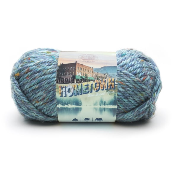 Lion Brand Yarn 135-308 Hometown Key Largo Tweed Super Bulky Acrylic Yarn
