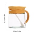 thumbnail image 3 of Kitchen Spice Jars, Leak-Proof Sealing, Transparent Glass Container, Wide Mouth Design, For Cooking, Baking, Pantry Organization, Countertop Storage, 3 of 5
