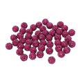 thumbnail image 1 of BUYISI Perles Rondes Scintillantes en Strass, Perles Boule Disco Pavé en Argile Polymère 10 mm Violet Rouge, 1 of 4