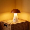 thumbnail image 4 of Birdeem Lampe de Table Champignon Rechargeable, Lampe de Chevet à DEL à Intensité Réglable, Veilleuse d'Ambiance Sans Fil, Lampe de Bureau à Commande Tactile pour Salon, Chambre et Chambre de Bébé, 4 of 5