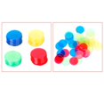 thumbnail image 2 of CUITING 80pcs Transparent Counters Counting Bingo Chips Plastic Markers Bingo Supplies (Red), 2 of 6