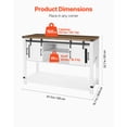 thumbnail image 3 of VEVOR Coffee Bar Cabinet 4-Tier Coffee Bar Table with Barn Doors for Living Room, 3 of 9
