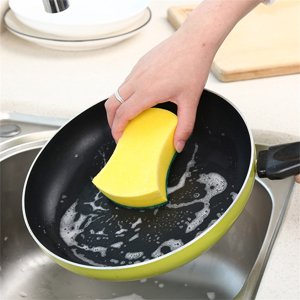 Dvkptbk Dishwashing Sponge Kitchen Emery Clean Rub Pot Rust Focal Stains Sponge Removing Kit Sponges