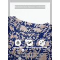 thumbnail image 4 of ORUYROP Blouses Décontractées Boho à Imprimé Floral Col en V Manches Longues Amples pour Femmes, 4 of 7