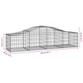 thumbnail image 4 of vidaXL Arched Gabion Baskets 18 pcs 200x50x40/60 cm Galvanised Iron, 4 of 4