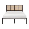 thumbnail image 3 of Pemberly Row Contemporary Metal Queen Size Platform Bed in Dark Bronze, 3 of 9