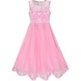 thumbnail image 1 of Robe de Fille Illusion Caramel Concours Mariage Fête 10 Ans, 1 of 7