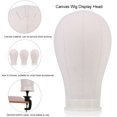 thumbnail image 5 of Qiilu 3 Sizes Canvas Head Wig Model Making Mannequin Head Hat Headwear Cap Display Manikin Model, Wig Display Head, Mannequin Model, 5 of 5