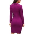thumbnail image 4 of TIMIFIS Mode Automnale pour Femmes Blazer à Revers à Double Boutonnage pour Femmes et Ensemble Jupe Mini Taille Haute Fendue Tenues d'Automne pour Femmes, 4 of 7