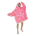 thumbnail image 4 of Faithtur Universal Warm Hooded Sweater Fashion Printing Mink Wool Home Clothes, 4 of 7