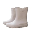 thumbnail image 1 of Gray Mens Rain Boots With Solid Color Letter Design Waterproof Low Top Rubber Comfortable For Spring Summer Casual Outdoor Wear Size 39, 1 of 7