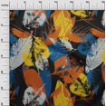 thumbnail image 3 of oneOone Velvet Black Fabric Leaves Sewing Craft Projects Fabric Prints By Yard 58 Inch Wide, 3 of 5