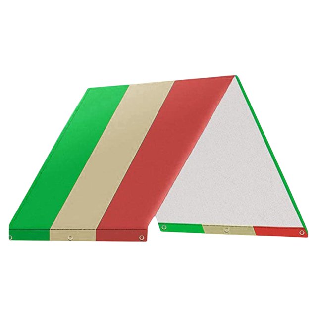 Almencla Bâche de Remplacement pour Balançoire Pare-Soleil Protection Toit Auvent Protection Solaire Vert Vert Beige Rouge