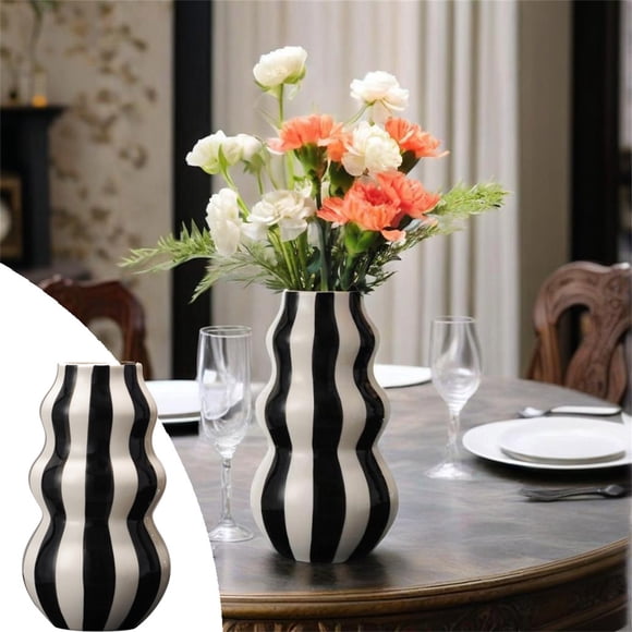 Vase Painted Circular Ceramic Vase Decoration Living Room Bedroom Entrance Desktop Flower Arrangement Art Vase Mugs Bulk for Kids Kitchen Cups Swanky Juice Glasses Yes And No Mug Set with Words