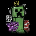 thumbnail image 2 of Women's Minecraft Creeper King Graphic Tee Black X Large, 2 of 3