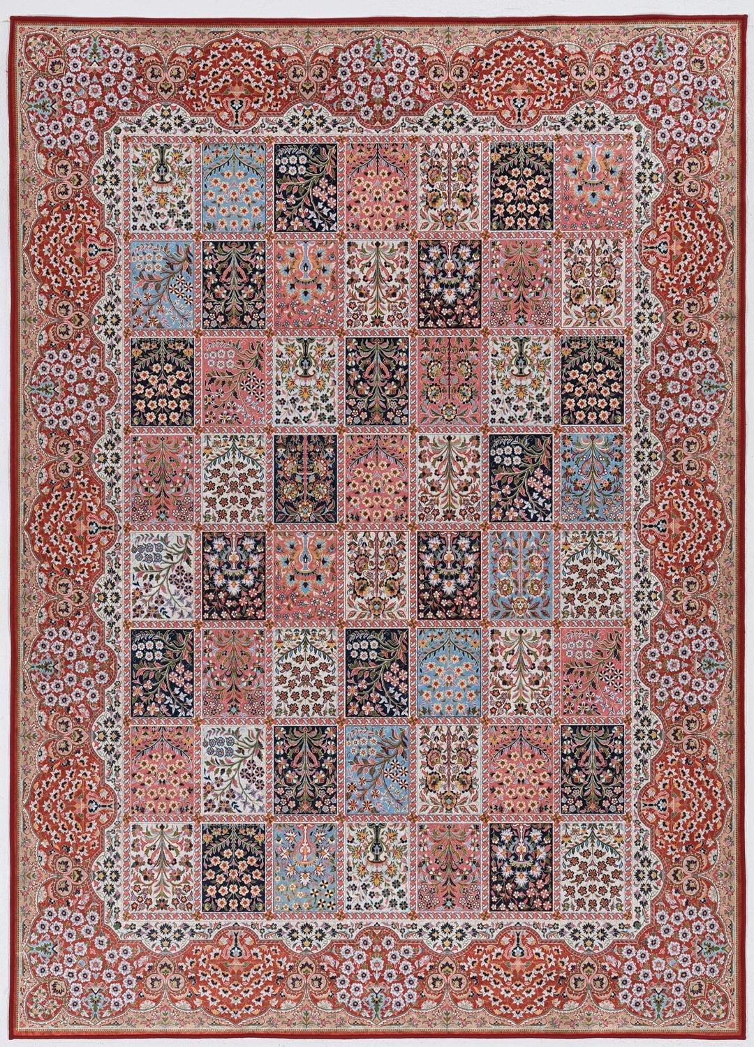Tapis d'appoint Emerald Klein bleu & ivoire de 2 pi 2 po x 3 pi 2 po