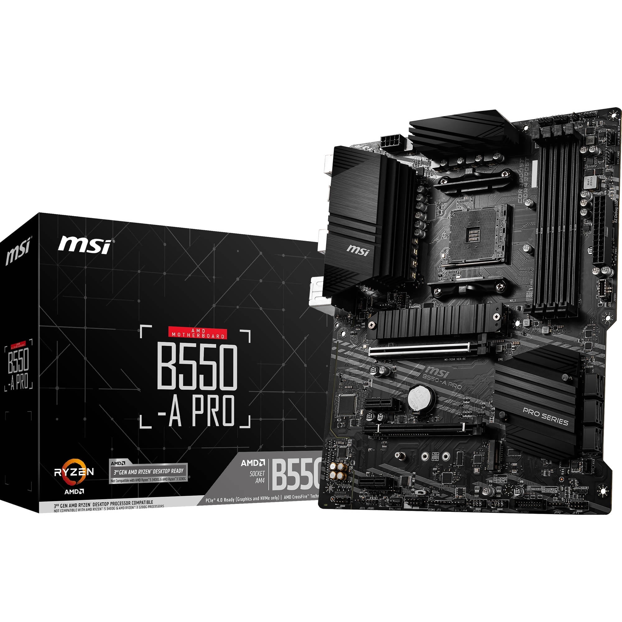MSI B550-A PRO Series AMD AM4 DDR4 Carte Mère de Bureau