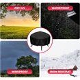 thumbnail image 4 of Dinheiro Fire Pit Cover Rond, Housse de Foyer en Tissu Oxford 210D, Housse de Foyer Extérieur pour Patio, Housse de Bol à Feu Imperméable, Noir, 2 Tailles, 4 of 5