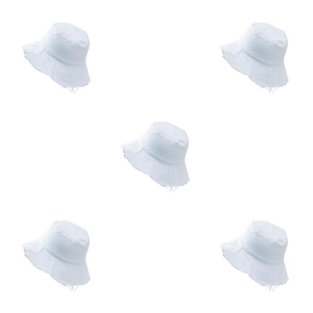 maskred Stay Sun Safe And Stylish With Bucket Hat For Outdoor Adventures M Easy To Wear white 5Set