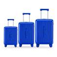 thumbnail image 1 of WINGOMART 3-Piece Luggage Set Lightweight Durable PC+ABS Hardshell, Double Spinner Wheels, TSA Lock - 22in/26IN/30in - BLUE, 1 of 9
