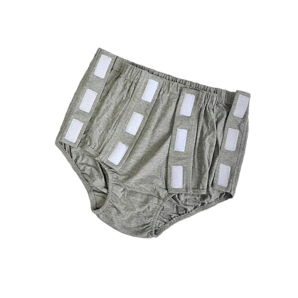 Women Adults Reusable Incontinence Pant Incontinence Underwear Diaper Protective Grey XXL