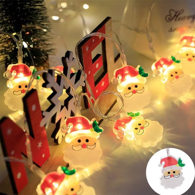YIMWNYI Lighted Christmas Decor LED Lanterns, Christmas Tree Pendant, Multicolor Hanging Lights, Home Party Decorations, Battery Operated LED Lights, Holiday Decor