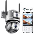 thumbnail image 1 of Losei Sécurité Domestique 4K 8MP Vision Nocturne Extérieure, Détection de Mouvement, Étanche IP66, Caméra Audio Bidirectionnelle, Gris, 1 of 7