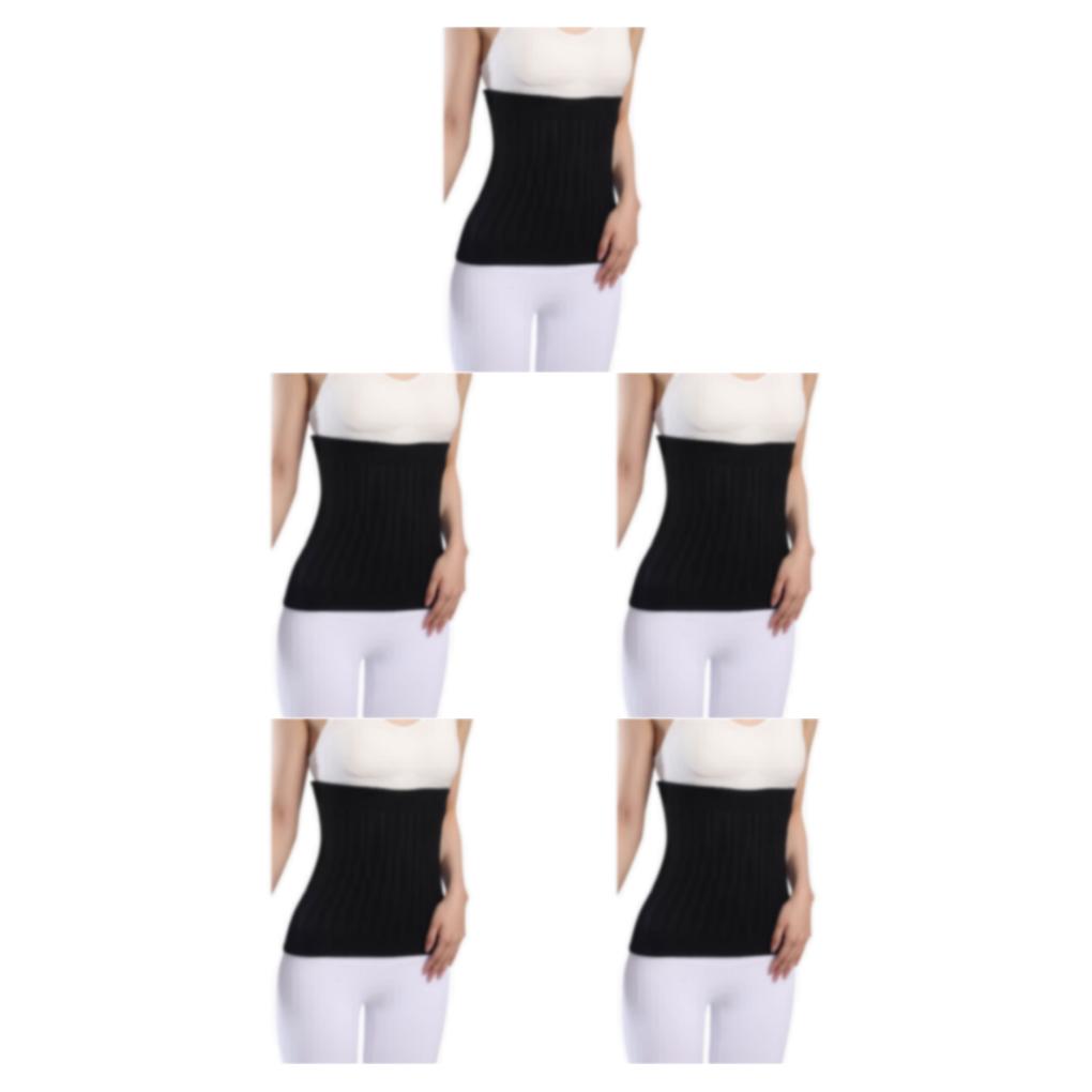 Thinsony Breathable And Moisture Absorbing Waist Back Support For Added Comfort Skin thicken black XXL 5Set