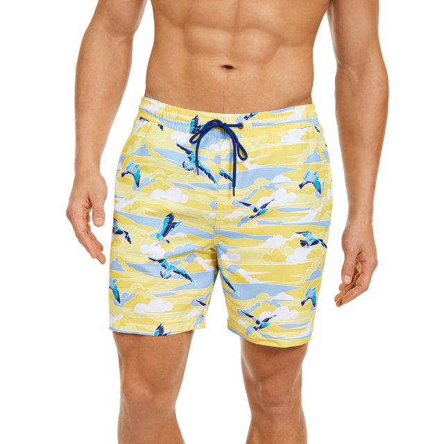 Club Room Maillot de Bain Homme Mouette 7 (Jaune, TTG)