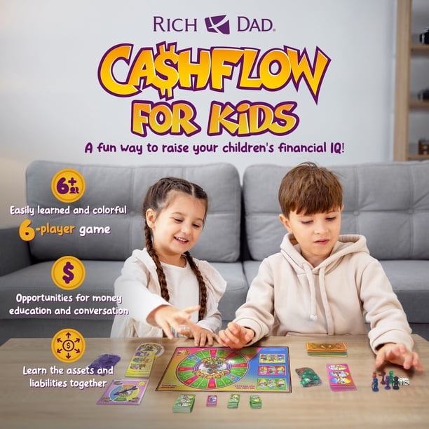 CASHFLOW for KIDS ボードゲーム Rich Dad CASHFLOW for Kids, Educational Board Game for Children