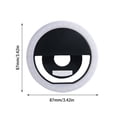 thumbnail image 3 of Selfie Ring Light, Mobile Phone Clip, 3 Light Modes, USB Charging, Portable, for Makeup, Live Video, Photos, Lighting, 3 of 6