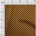 thumbnail image 2 of oneOone Silk Tabby Orange Fabric Check Sewing Material Print Fabric By The Yard 42 Inch Wide, 2 of 4