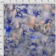 thumbnail image 4 of oneOone Rayon Blue Fabric Abstract Floral Sewing Material Print Fabric By The Yard 56 Inch Wide, 4 of 4