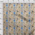 thumbnail image 3 of oneOone Polyester Spandex Medium Blue Fabric Travel Sewing Material Print Fabric By The Yard 56 Inch Wide, 3 of 5