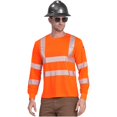 thumbnail image 2 of AYKRM Safety High Visibility Long Sleeve Construction Work Shirts Class 3 Workwear | Hi Vis Shirt (6XL, Orange), 2 of 4