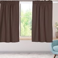 thumbnail image 2 of Hearth & Gear Curtain Pure Pigment Color Rod Curtain Border Curtain Short Curtain Small Curtain Shower Curtain with Fabric Shower Curtain Liner Curtains for Bathroom Bedroom Curtains 45 Inches Long, 2 of 7