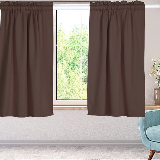 Curtain Pure Pigment Color Rod Curtain Border Curtain Short Curtain Small Curtain Room Darkening Curtains 96 Inches Long 10 Curtains Double Layer Curtains Big Curtain Back Door Curtains for Window