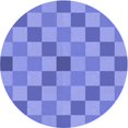 thumbnail image 1 of Ahgly Company Machine Washable Indoor Round Transitional Denim Blue Area Rugs, 8' Round, 1 of 7