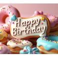 thumbnail image 4 of Colorful Donut Themed Happy Birthday Backdrop Banner Party Decorations for Birthday Party Photo Booth Props Celebration Event Decor, 4 of 4