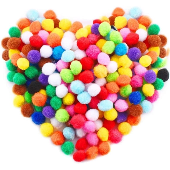 Pompons Colorés pour Artisanat Pompons Artisanaux Mini Pompons pour Artisanat Petit Pompon pour pour Bricolage Art Décorations Créatives d'Artisanat